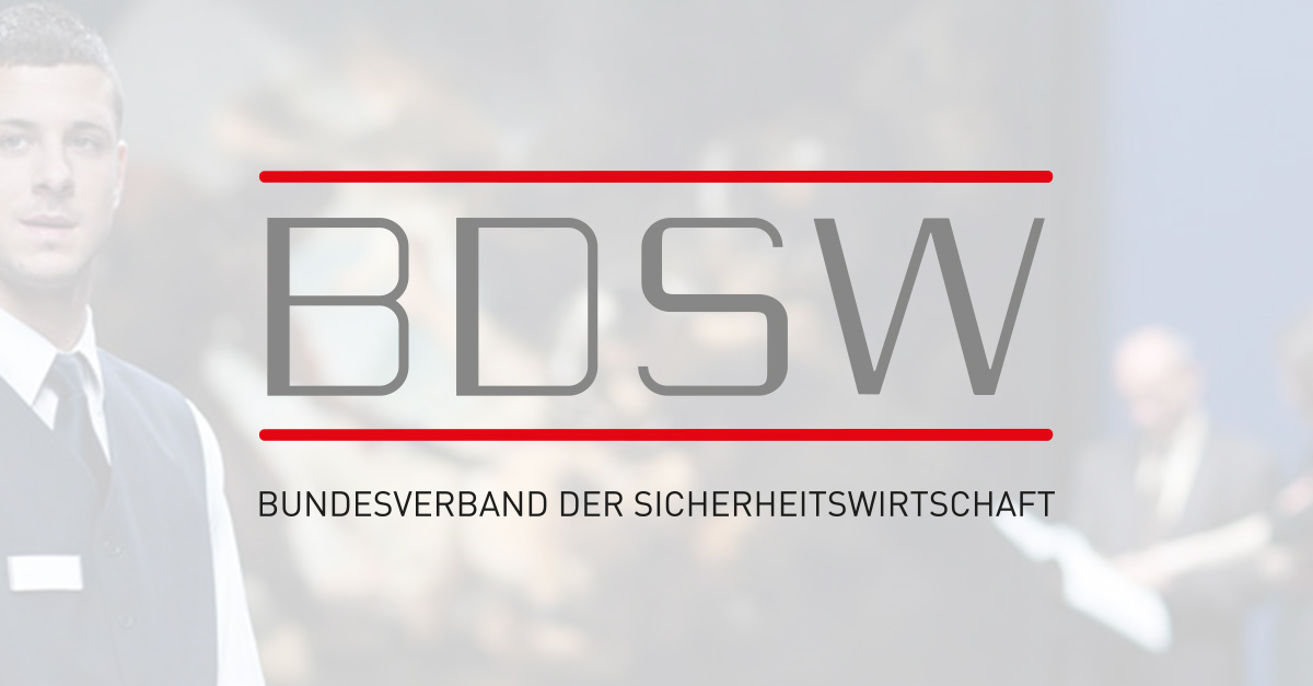 Logo Bundesverband der Sicherheitswirtschaft e.V. (BDSW)